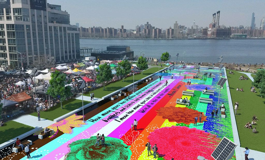 Renderings of Marsha P. Johnson State Park (formerly East River State Park)